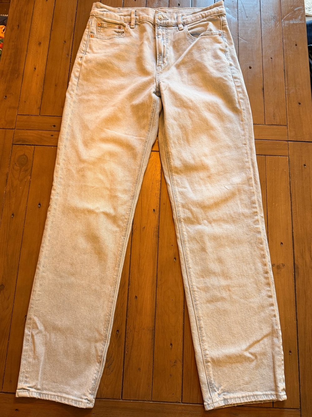 American Eagle Outfitters High Waisted Straight Jeans 6 Long
